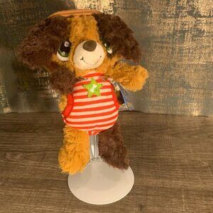 Sleepy Caps Plush Puppy Christmas Holiday Toy with night cap Baby NWT